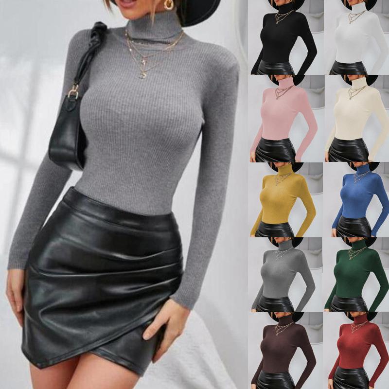 Eleganter Rollkragen-Pullover mit Reverskragen – Perfekt für Herbst & Winter